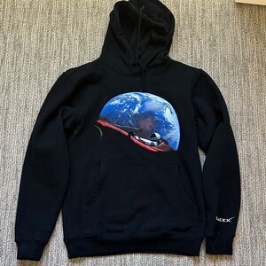 Space X black hoodie size small